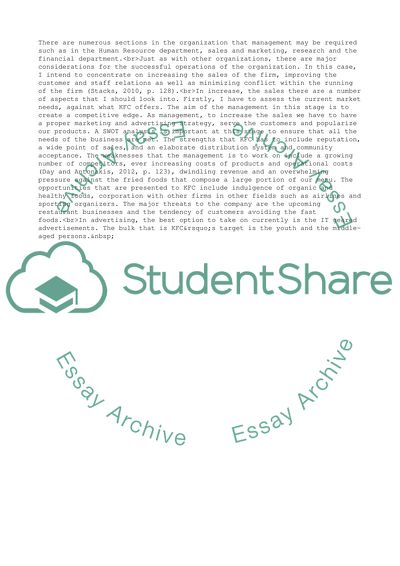 New KFC International Structure