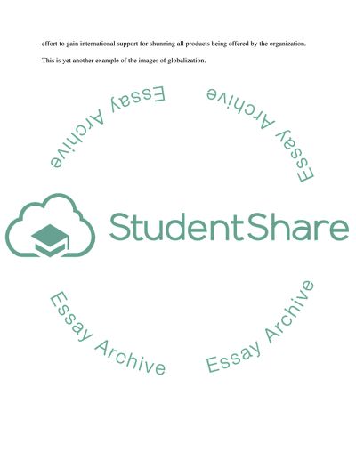 Images of globalization