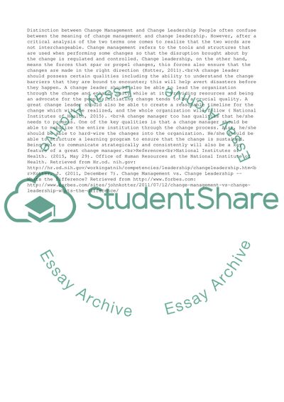 MGMT 4350 Leading Organizational Change