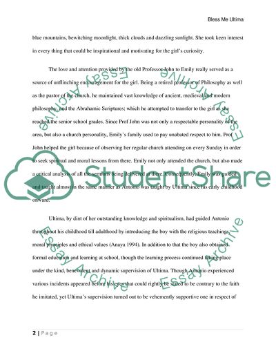 Bless Me Ultima by Rudolfo Anaya