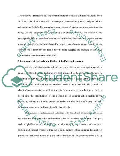 Effects of Transnational Media on Asian Culture