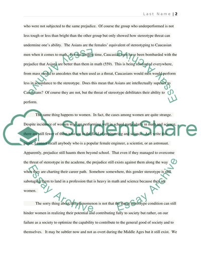 Where do you stand on the question of women in math and science