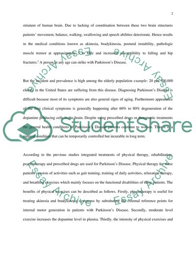 Parkinsons Disease and Physical Therapy