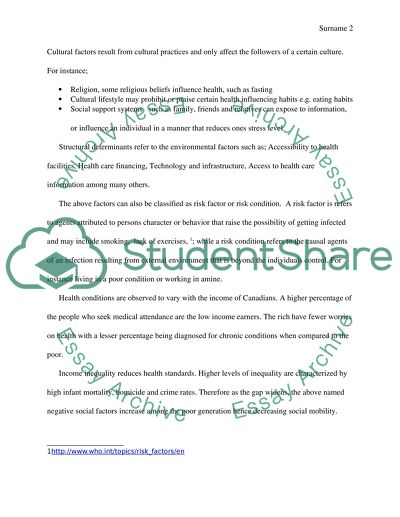 Importance of Health in Stratification