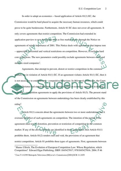 European Union -Competition Law