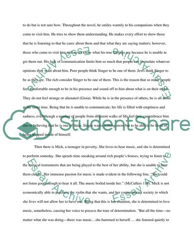 Heart is a lonely hunter - symbology of music