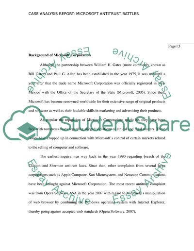 Microsofts Display of Unethical Behavior