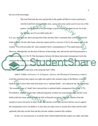 Immortality in The Country Where Nobody Ever Grew Old and Died and the Garden of Eden