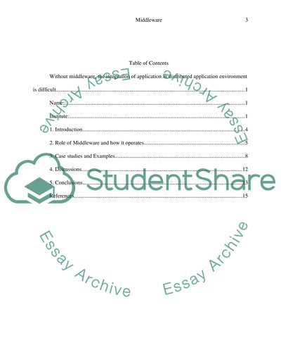 Role of Middleware in the App Integration in a Distributed Application Environment