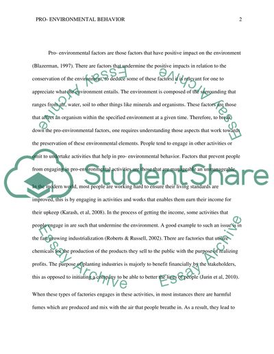 Factors That Have a Positive Impact on the Environment