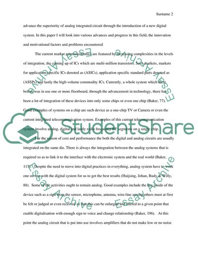 Electrical Engineering specialization on Circuit Design