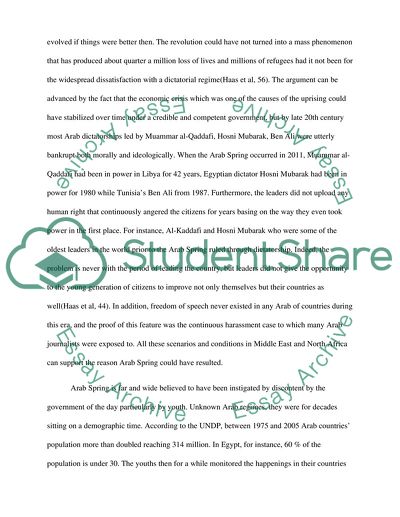 The Phenomenon of Arab Spring