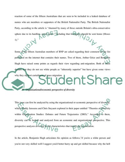 Managing Diversity and Equality