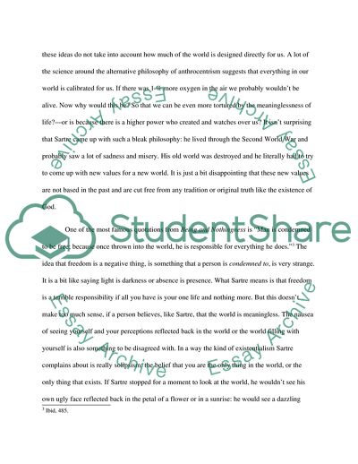 Comparison of Sartre and Camus