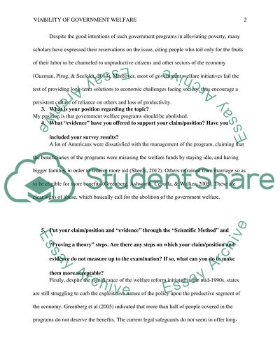 All forms of government welfare should be abolished