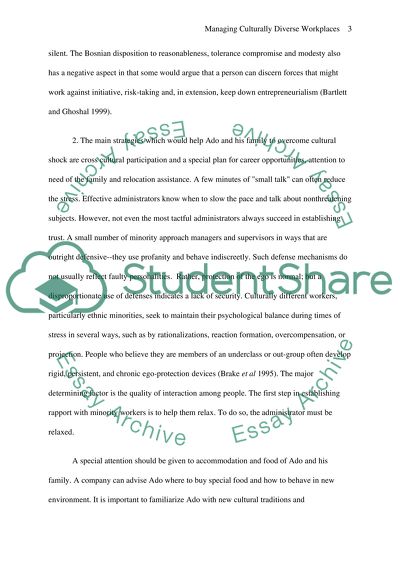 Managing Culturally Diverse Workplaces