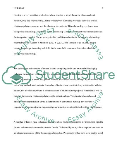 The Importance of Communication in Promoting the Therapeutic Relationship