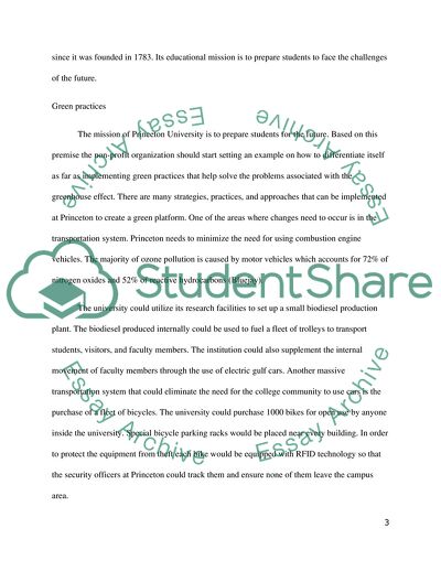 An Example of Princeton University in the Field of Environmental Protection