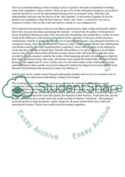 The Power of Corporations in Affecting Peoples Lives