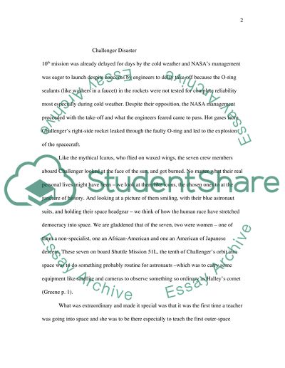 Space Shuttle Challenger Disaster