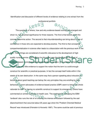 Evidence-Based Practice And Health Visiting