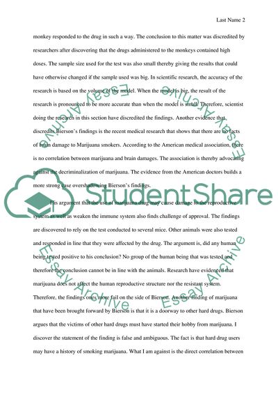 Effect of Marijuana on Health