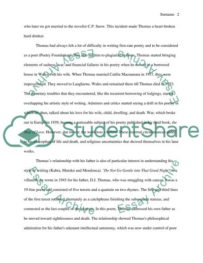 Religious Uncertainty and the Cycle of Life and Death in the Poems of Dylan Thomas