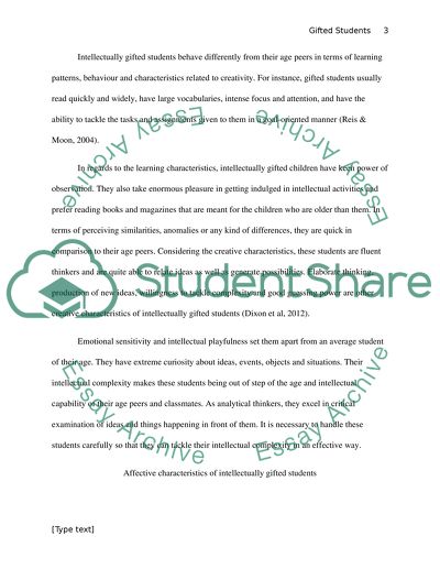 Affective Characteristics Of Gifted Students And Meeting Educational Needs