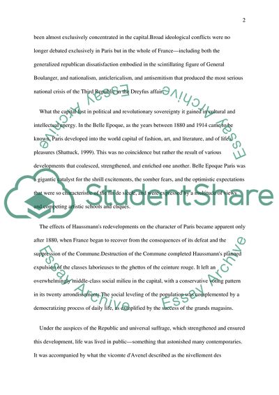 The Belle Epoque - An analysis of its literature and history