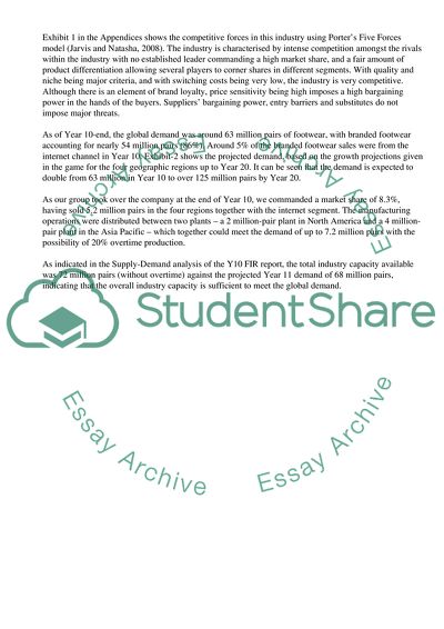 Business Strategy Game - Projected Demand for Athletic Footwear
