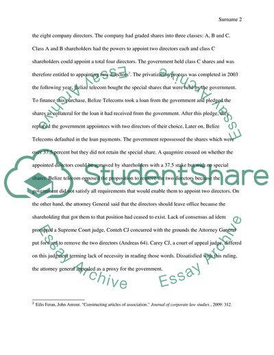 Attorney General of Belize vs Belize Telecoms