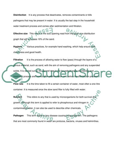 Design Slow Sand Filtration Unit