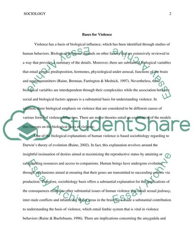Bases for Violence, Types of Behavior in Hostage-Takers