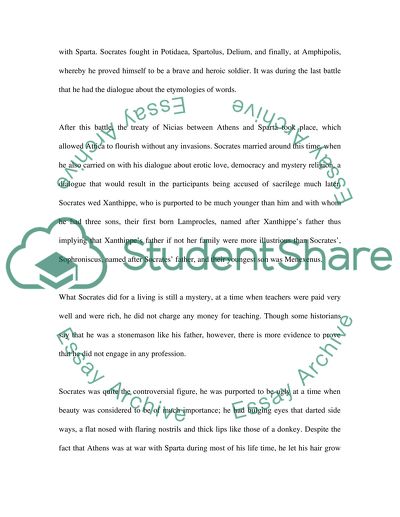 The Life and Times of Socrates