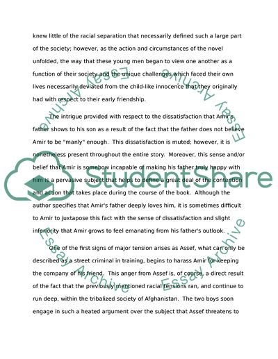Analysis And Review: The Kite Runner