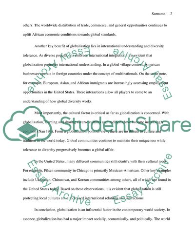 Does Globalization Promote International Tolerance or Does It Threaten Local Cultures