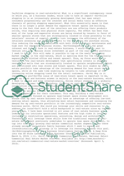 Contemporary Issues in the Real Estate and Impact of a Business Man