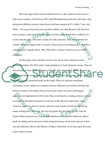 Women Psychology: How a minority group of girls/women are portrayed in the media