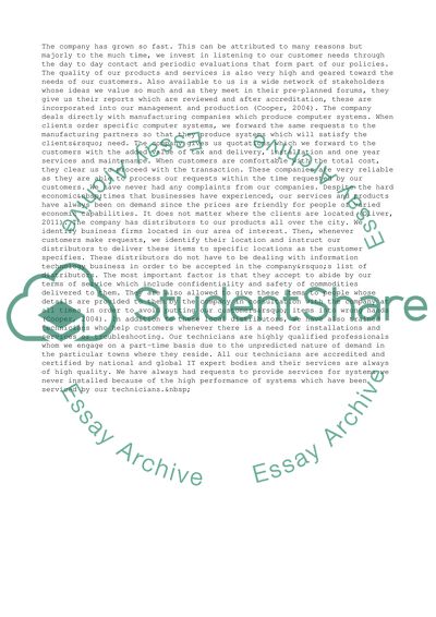 Own Code of Conduct, IT Business