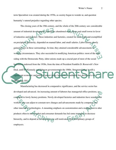 20th century differed from the world at the end of the 19th century