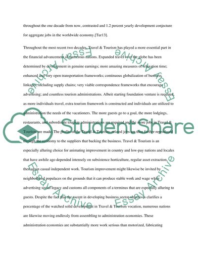 The Tourism Planning Process