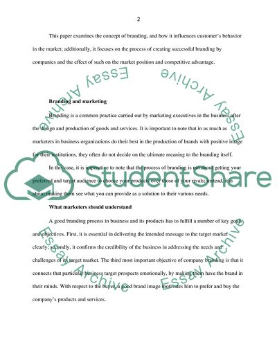 The Concept of Branding in Marketing