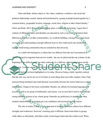 Diversity and Learning