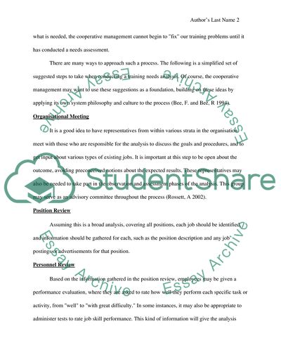 The Need for Training for Employees