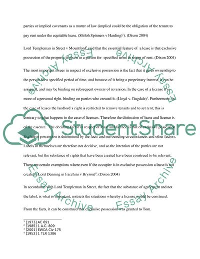 Rules of Legal Lease