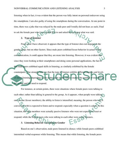 Nonverbal Communication