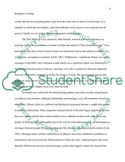 Marriage in Reformed China