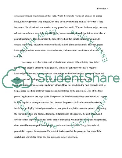 The Quality of Education