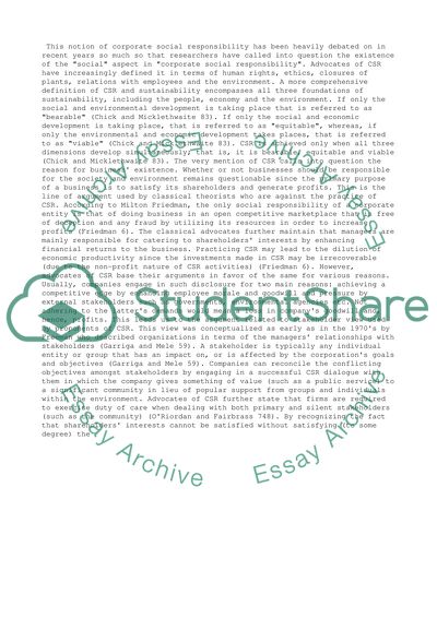 Corporate Social Responsibility Theories