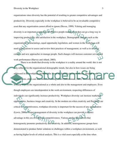 Diversity in the Workplace